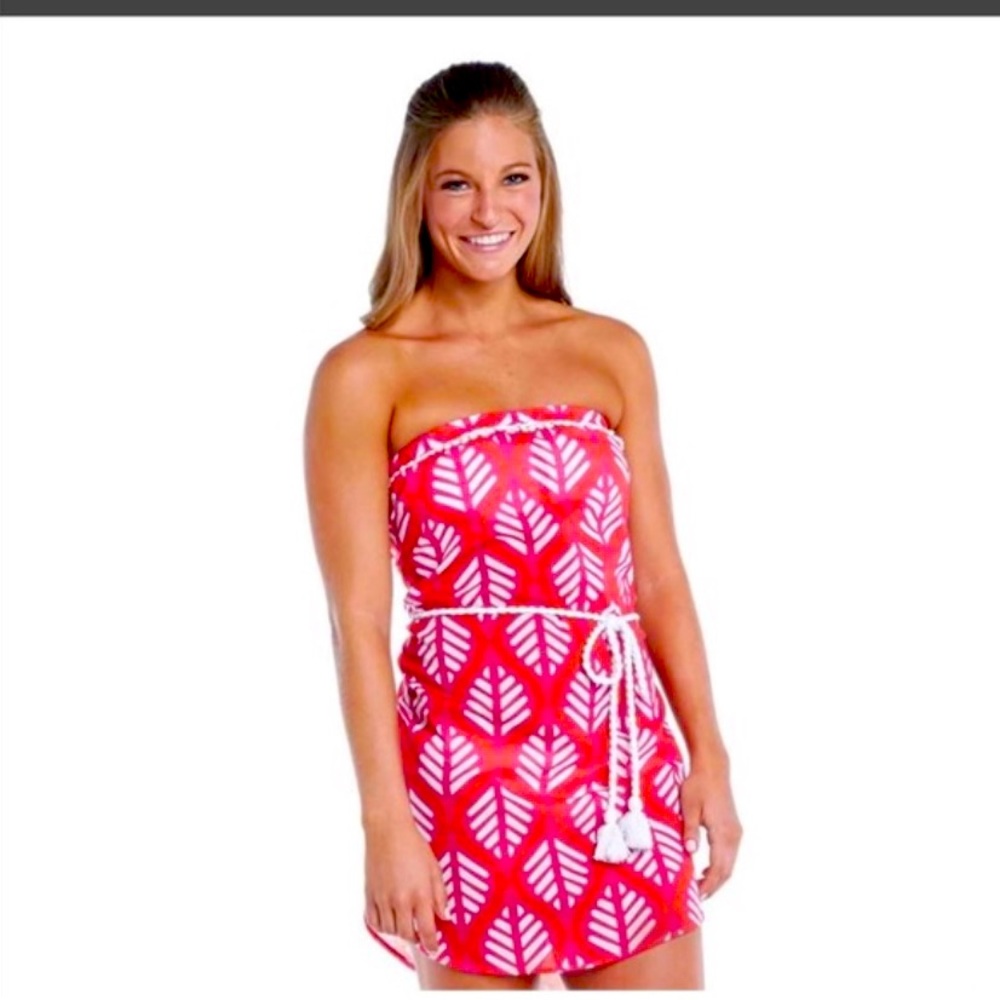 Mud Pie Strapless Swim Cover Up Dress